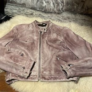 Bod & Christensen soft distressed leather jacket